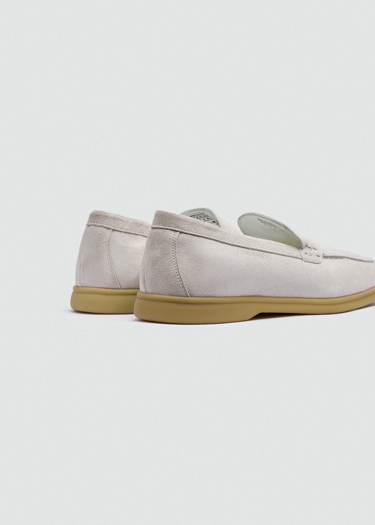 Suede Loafer — White