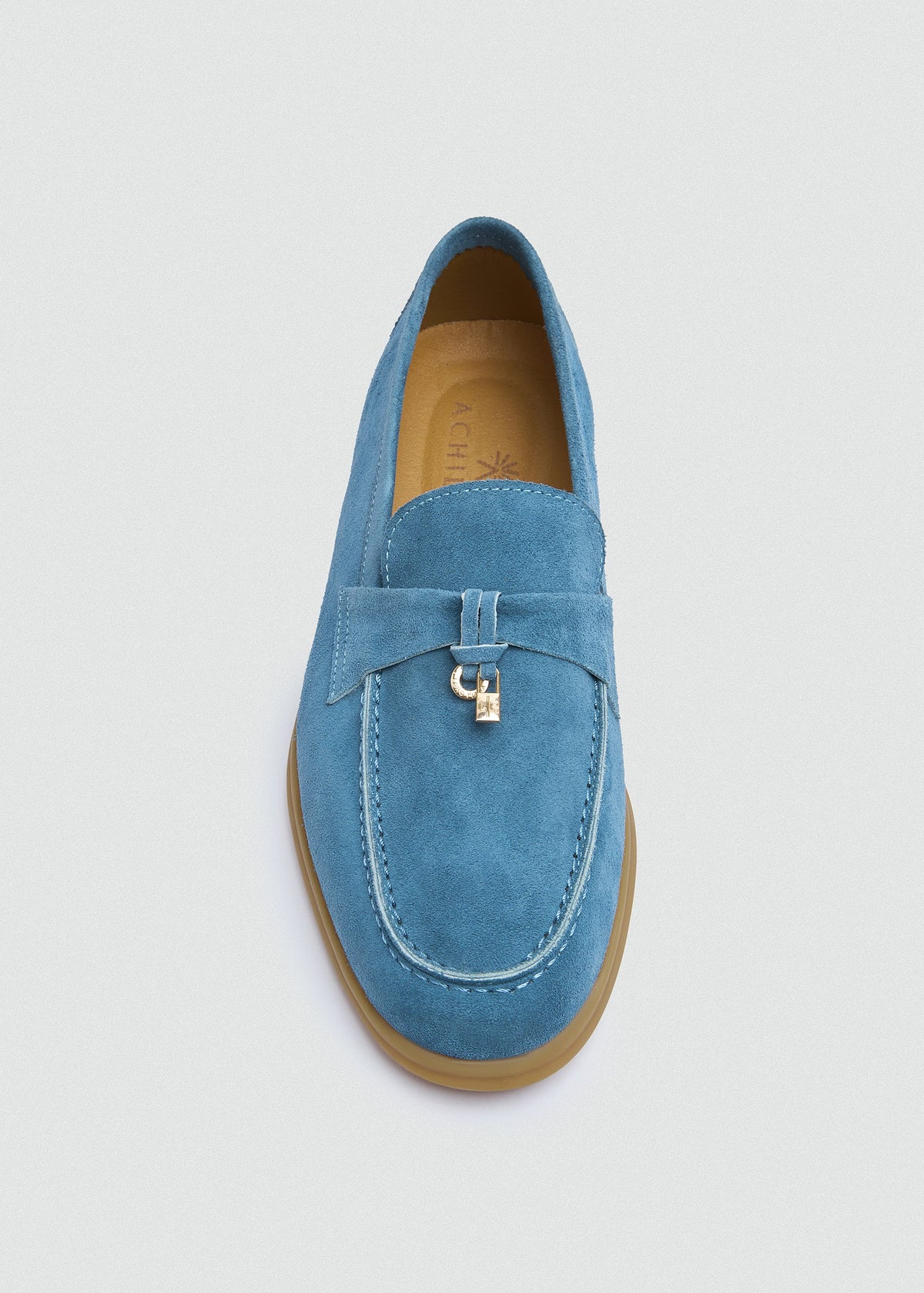 With Suede Loafer — Blue