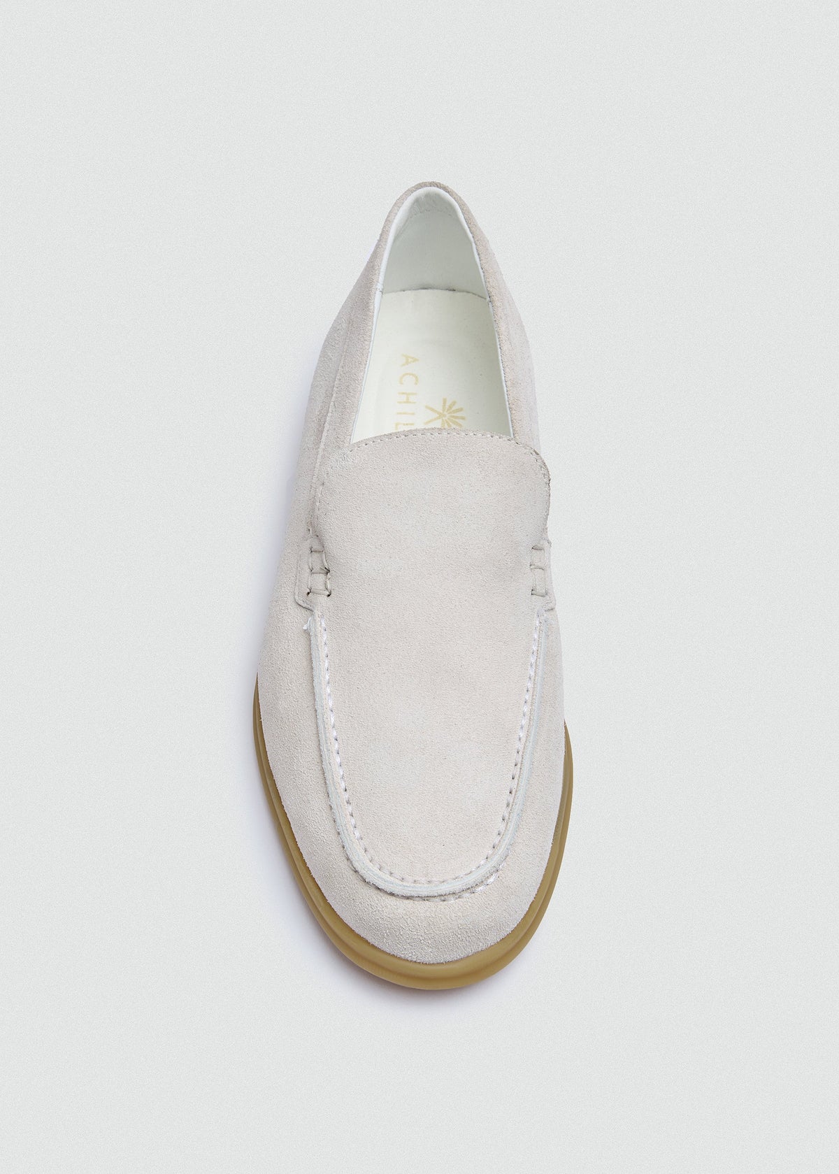 Suede Loafer — White
