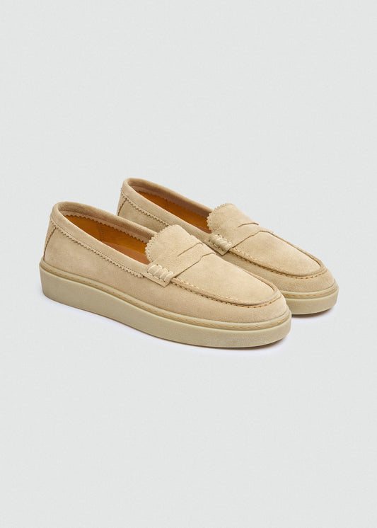 Penny Suede Espadrille II — Beige