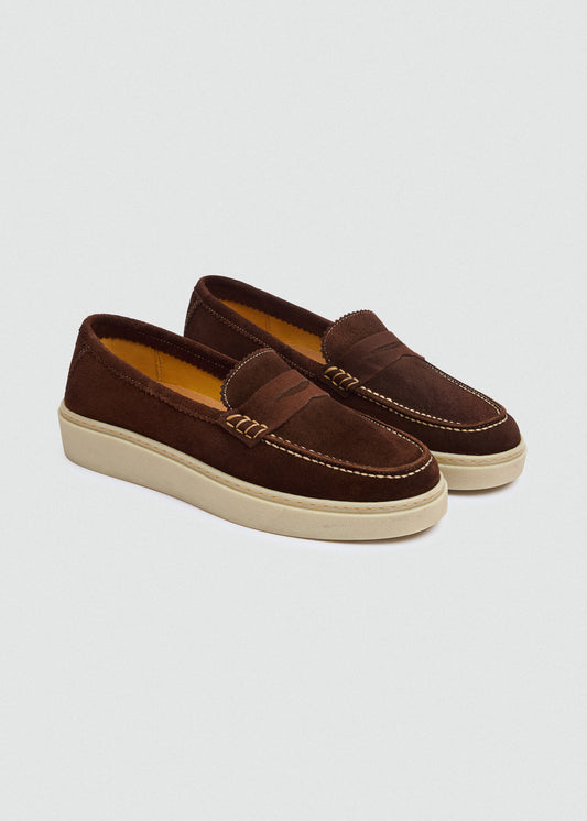 Penny Suede Espadrille II — Brown