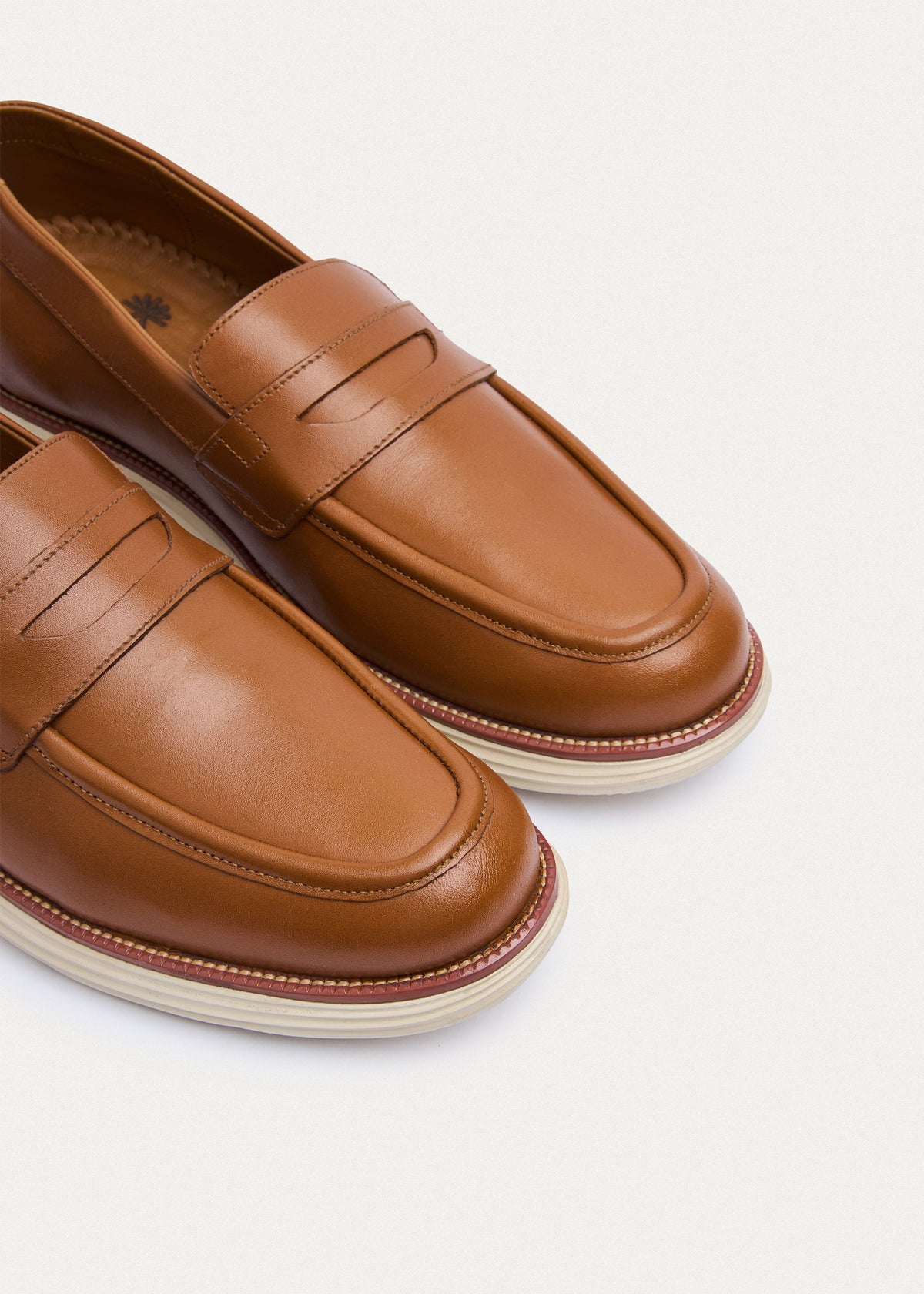 Penny Leather Loafer — Tan