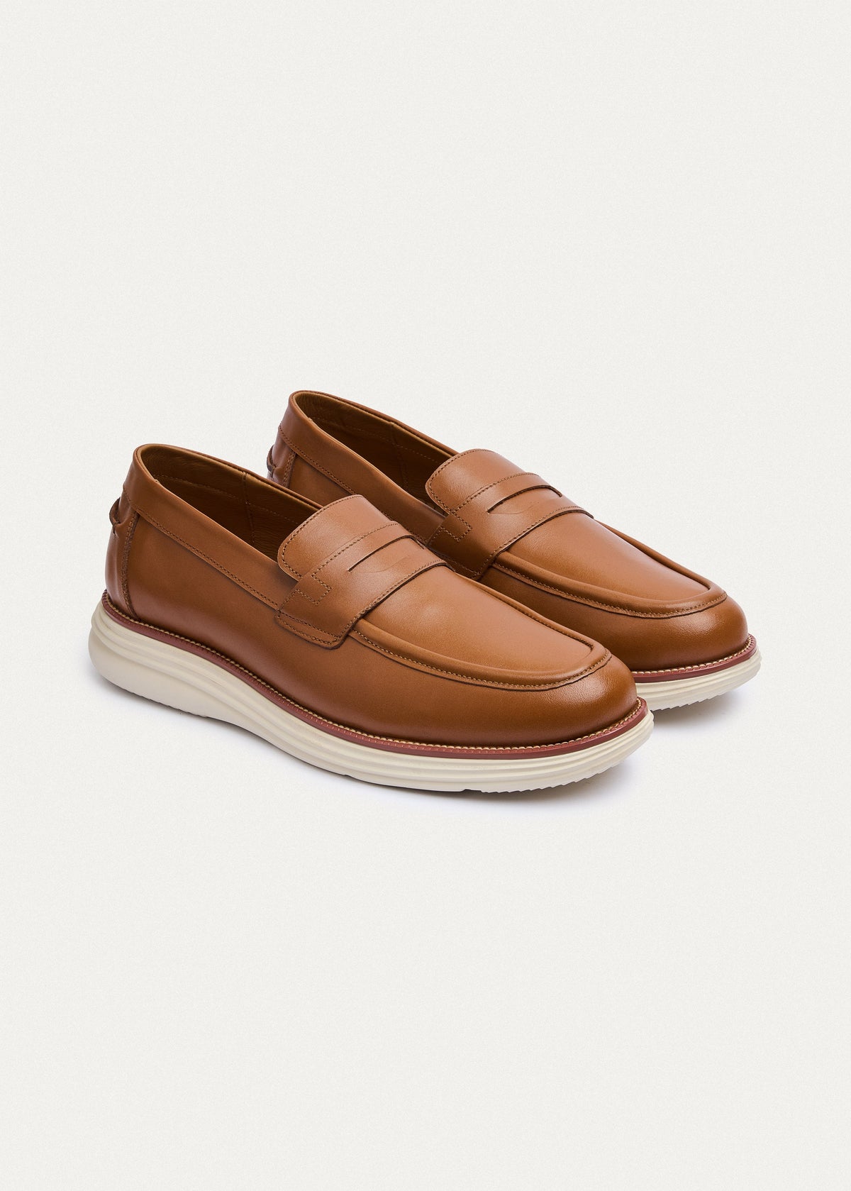 Penny Leather Loafer — Tan