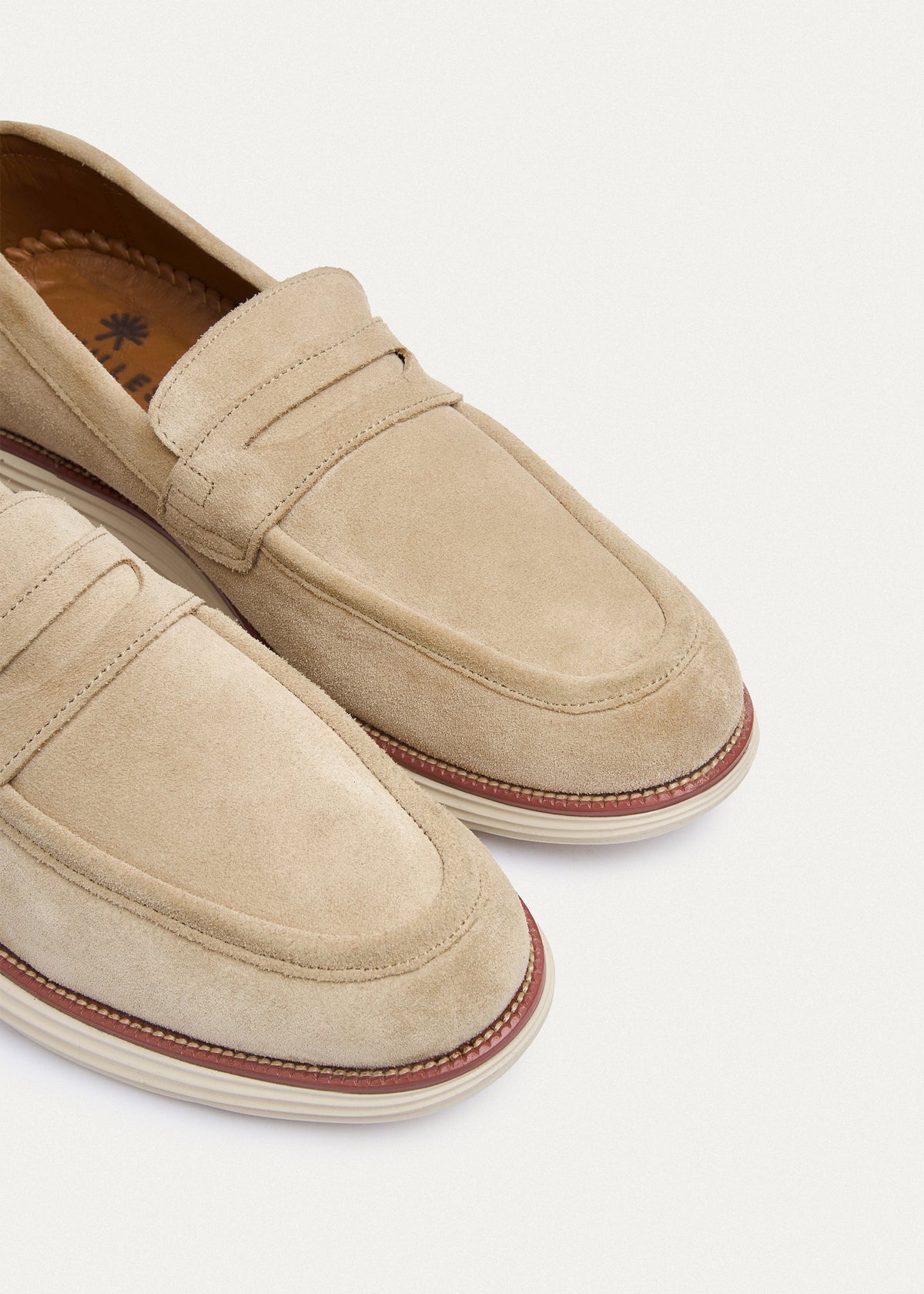 Penny Suede Loafer — Beige