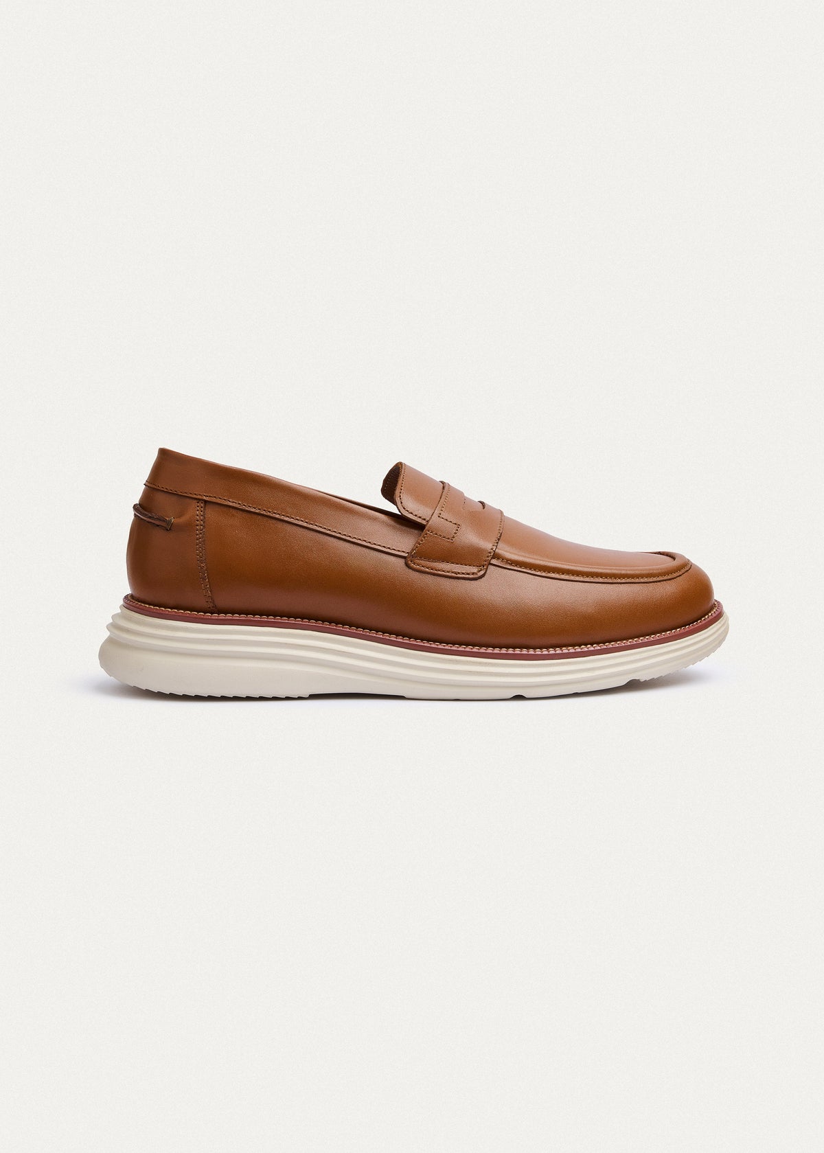 Penny Leather Loafer — Tan