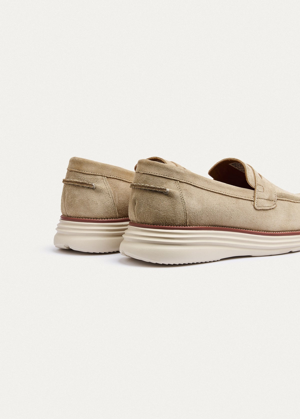 Penny Suede Loafer — Beige