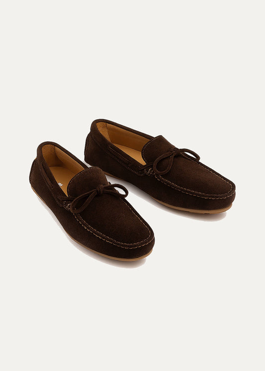Suede Boat Shoe II — Brown