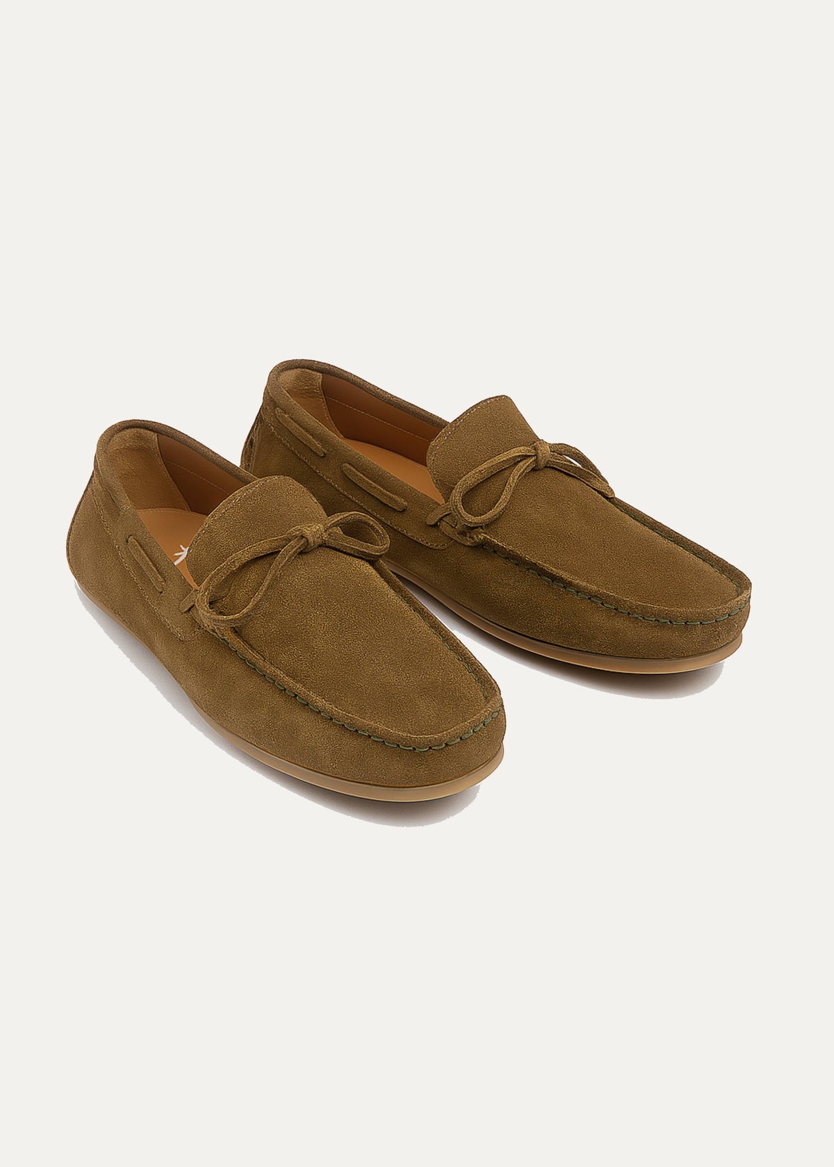 Suede Boat Shoe — Brown