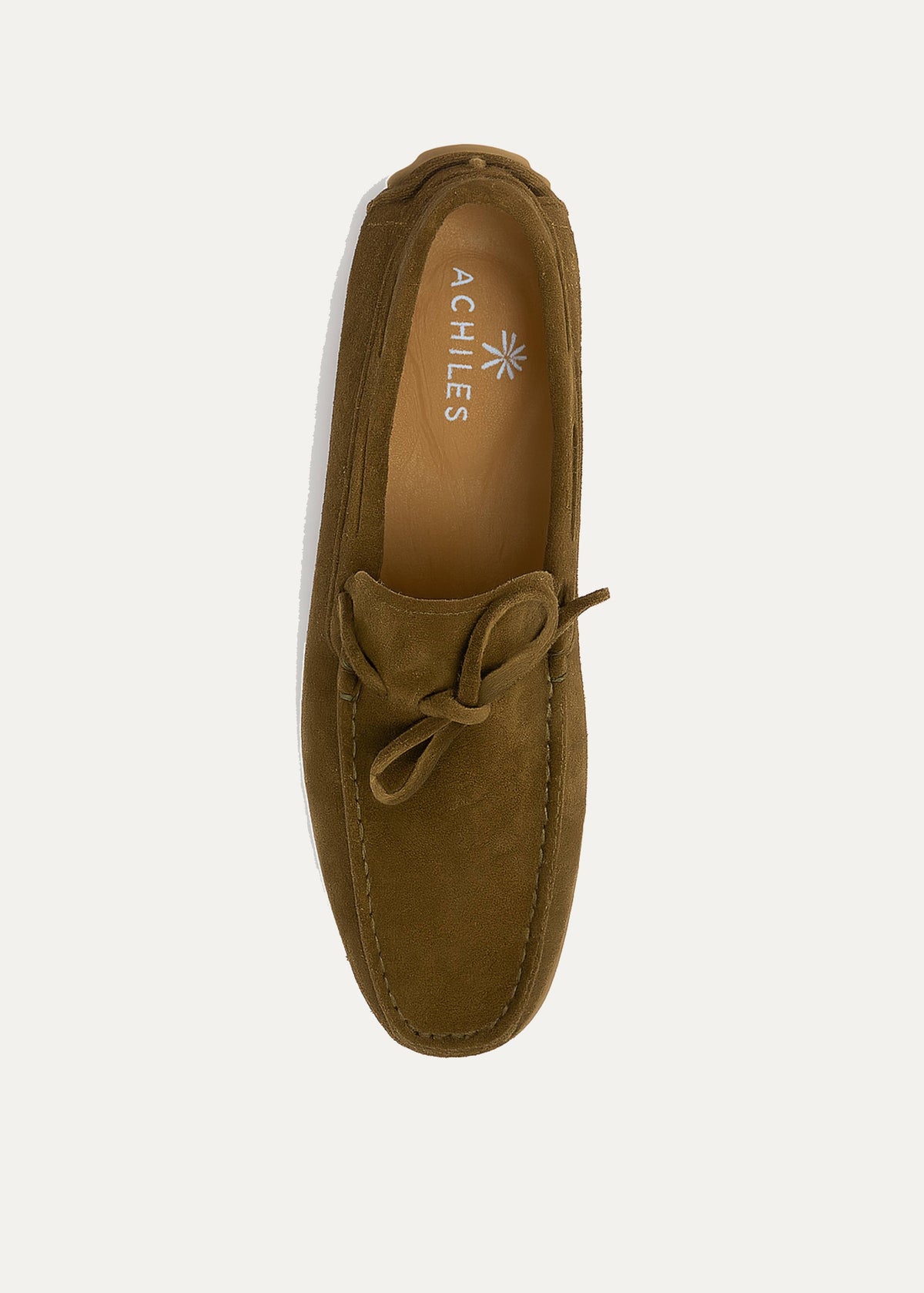 Suede Boat Shoe — Brown