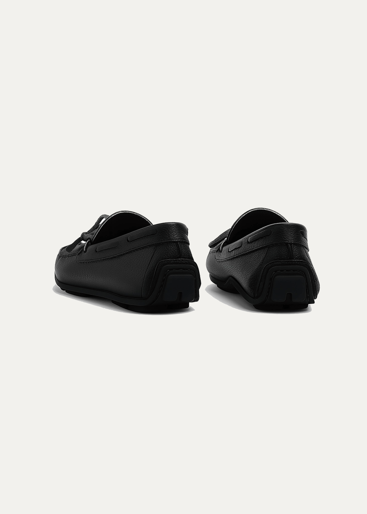 Leather Boat Shoe III — Black