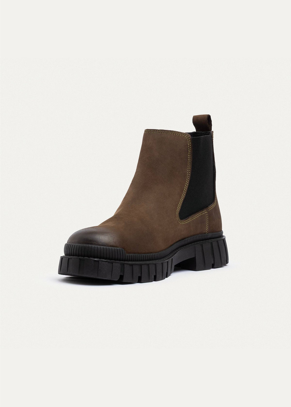 Leather Chelsea Boot — Olive