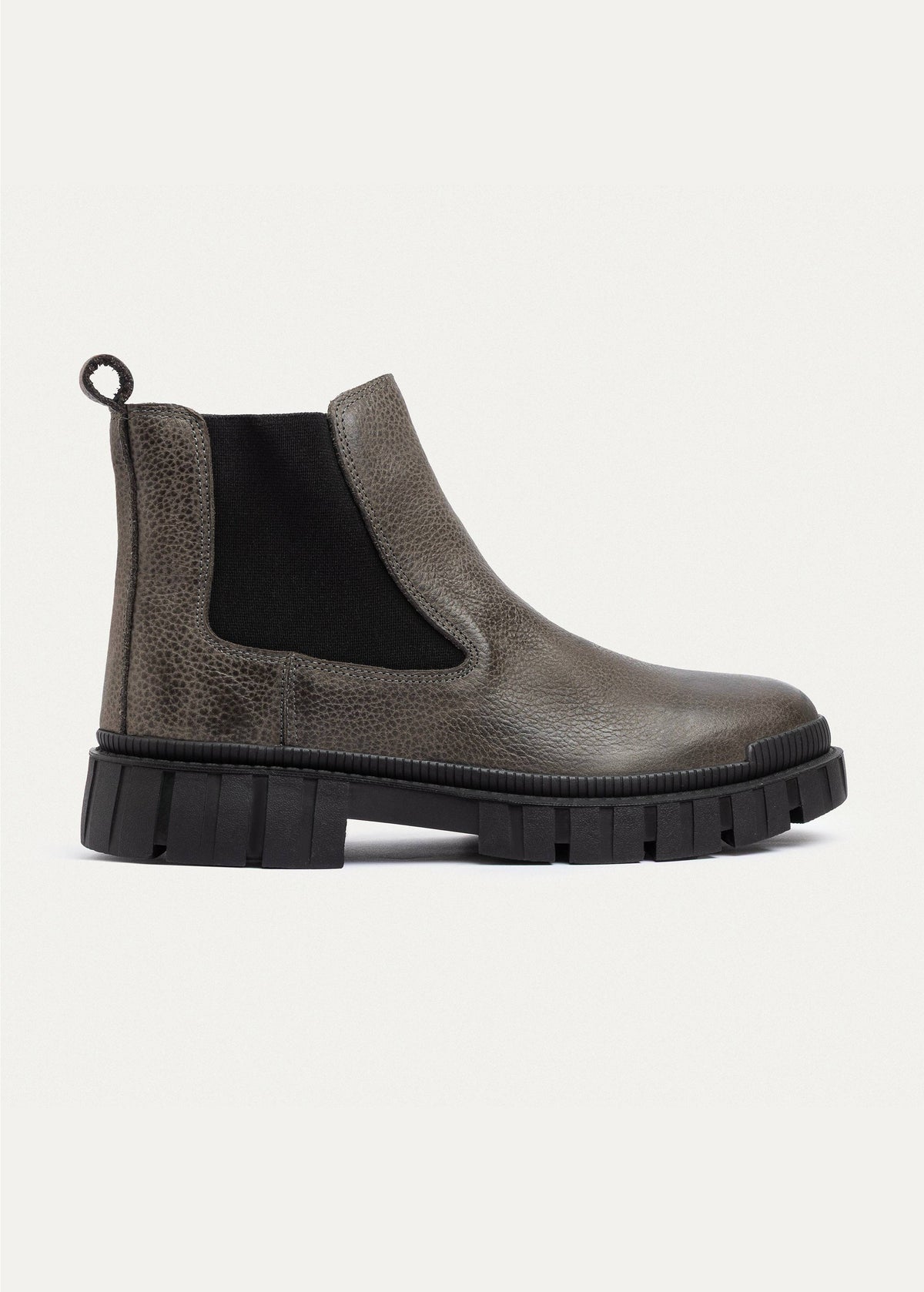 Leather Chelsea Boot — Gray