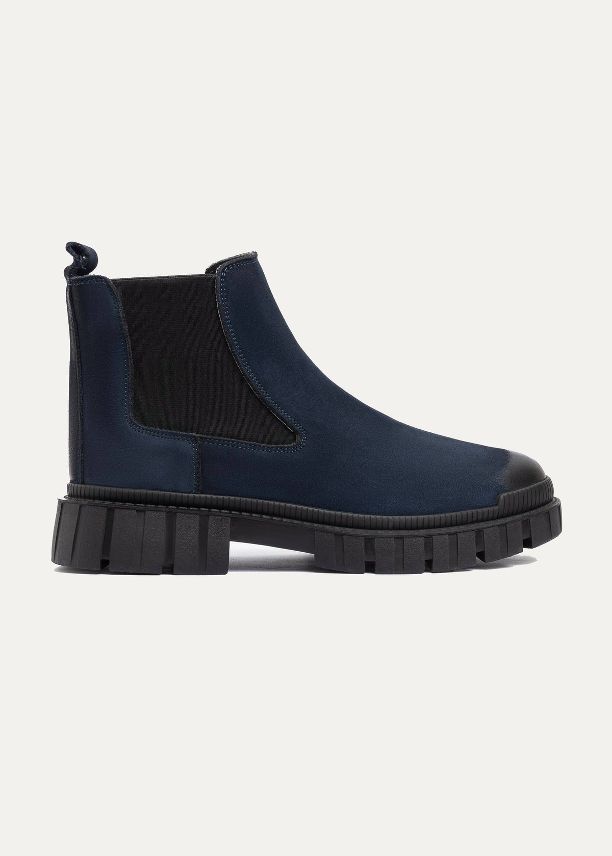 Leather Chelsea Boot — Navy Blue