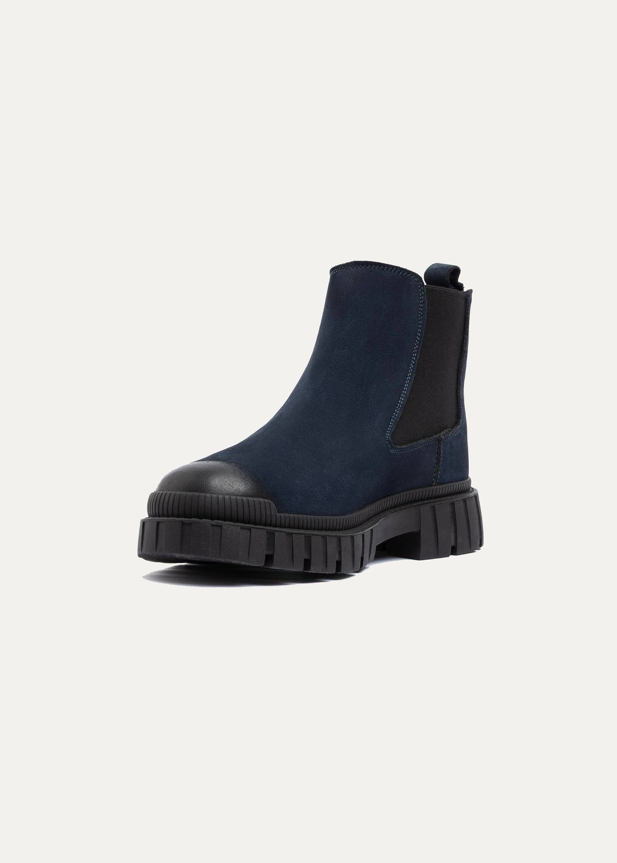 Leather Chelsea Boot — Navy Blue