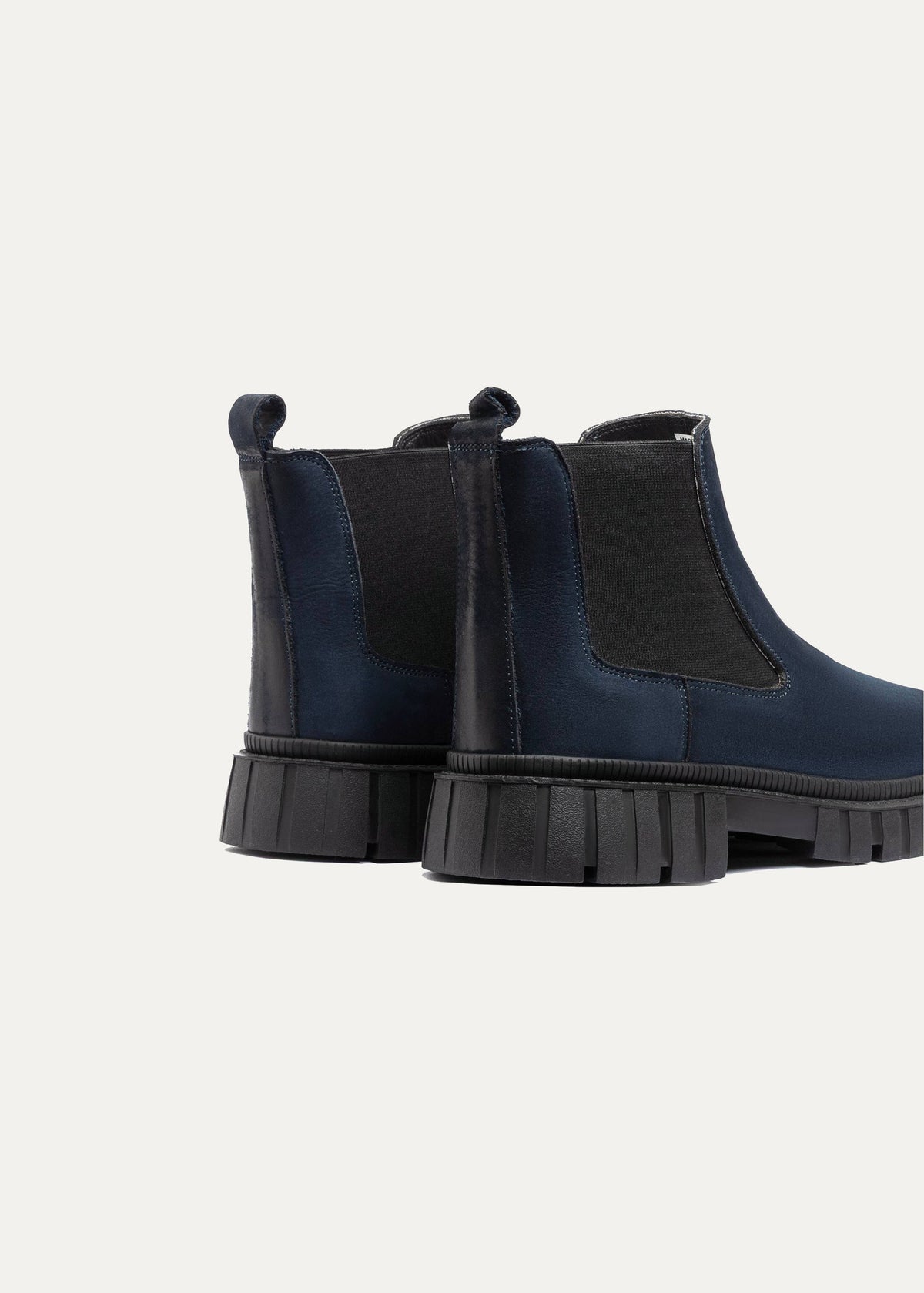 Leather Chelsea Boot — Navy Blue