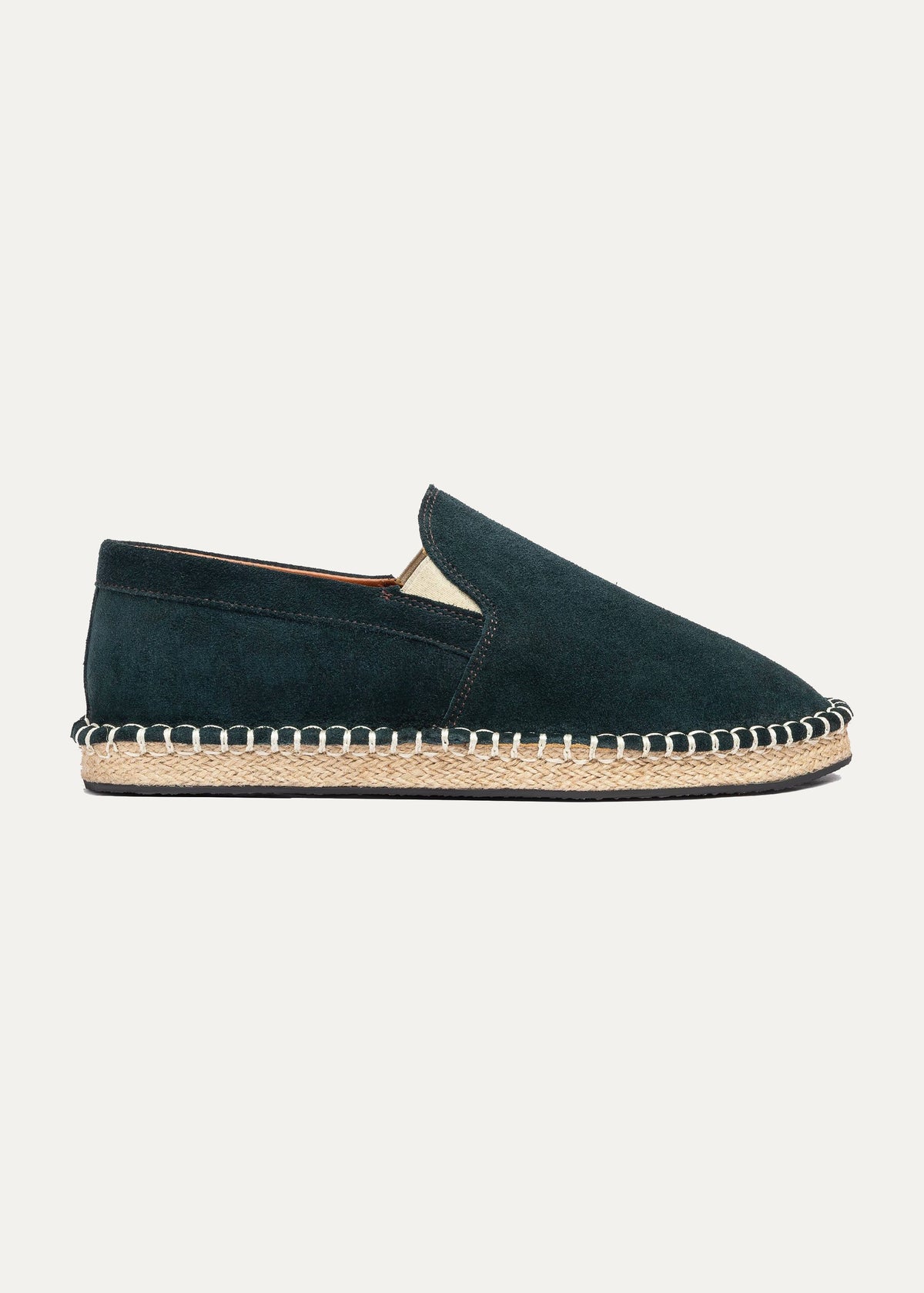 Suede Espadrille — Green