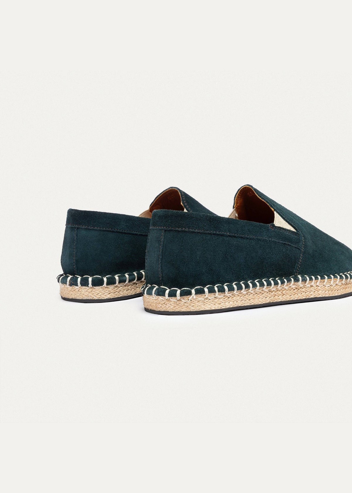 Suede Espadrille — Green
