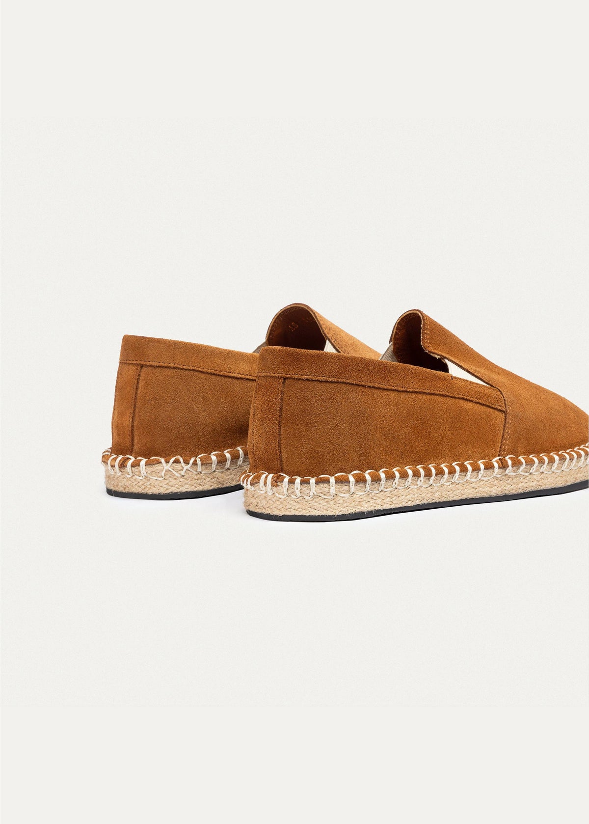 Suede Espadrille — Light Brown