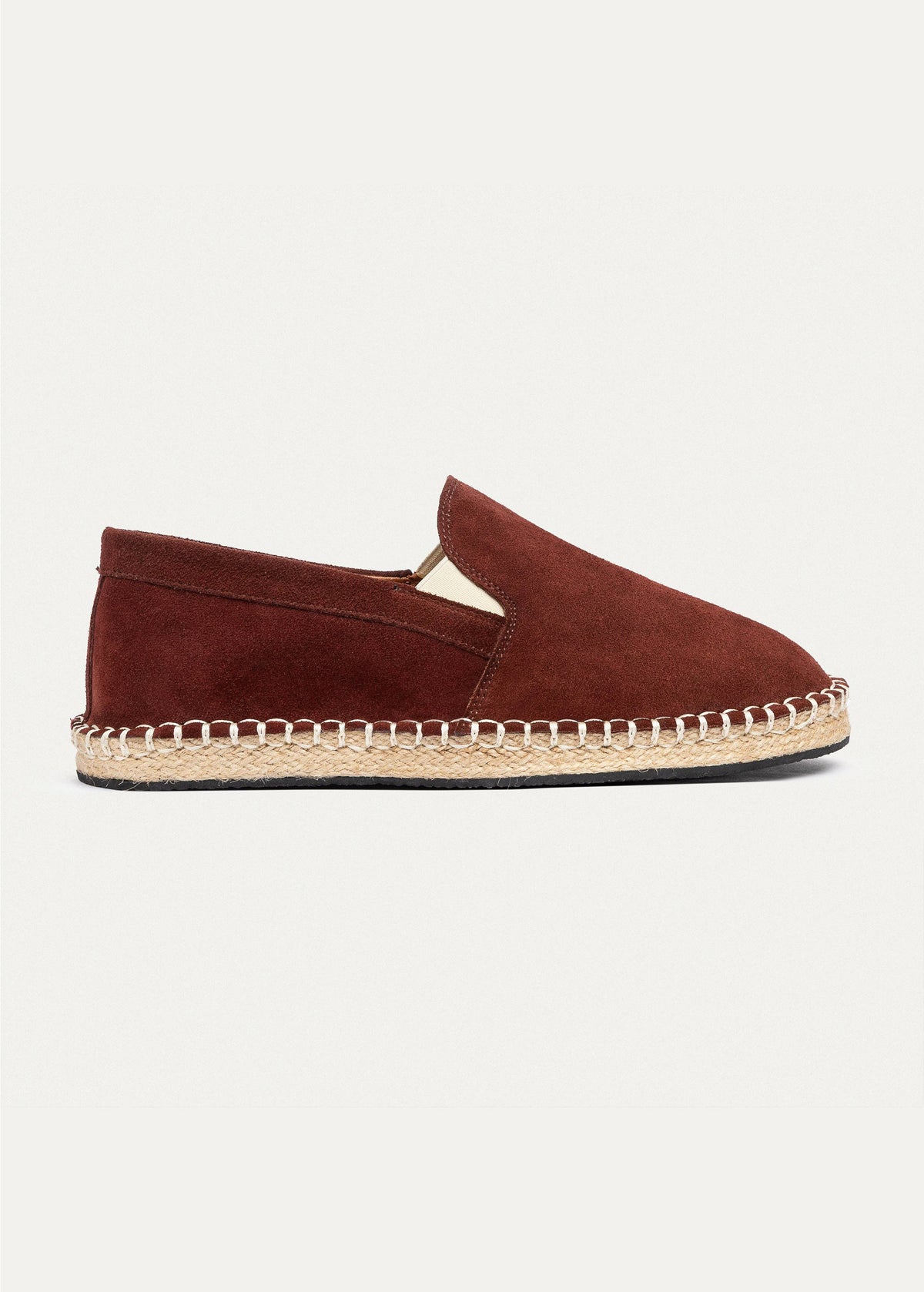 Suede Espadrille — Oxblood
