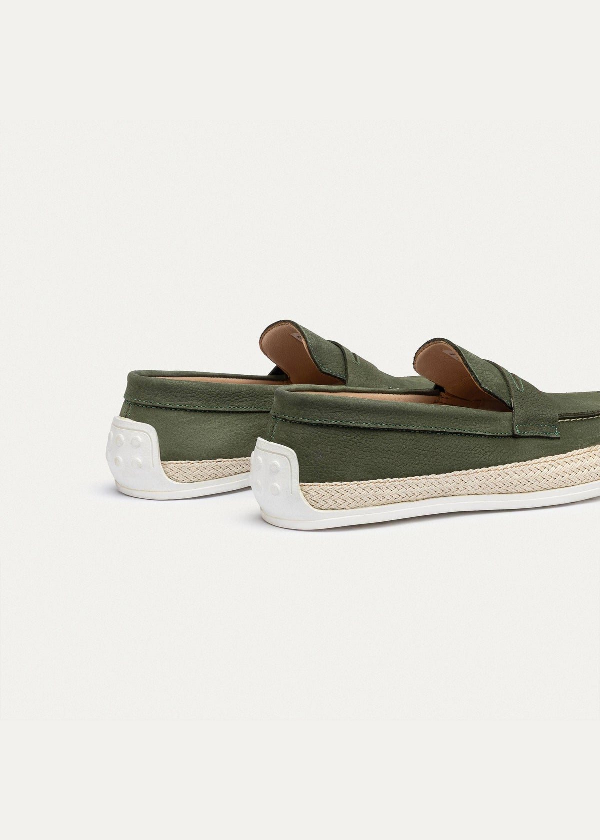 Canvas Braided Espadrille — Olive
