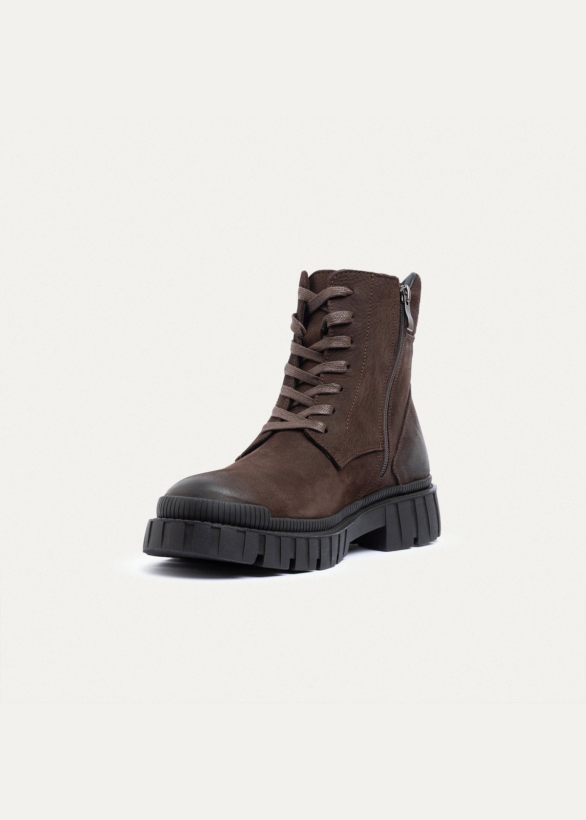 Leather Trail Boot — Brown