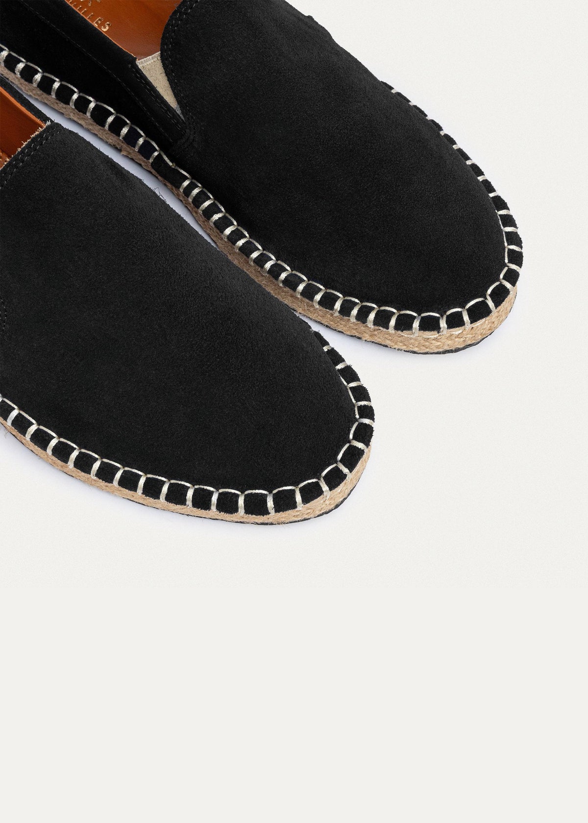 Suede Espadrille — Black