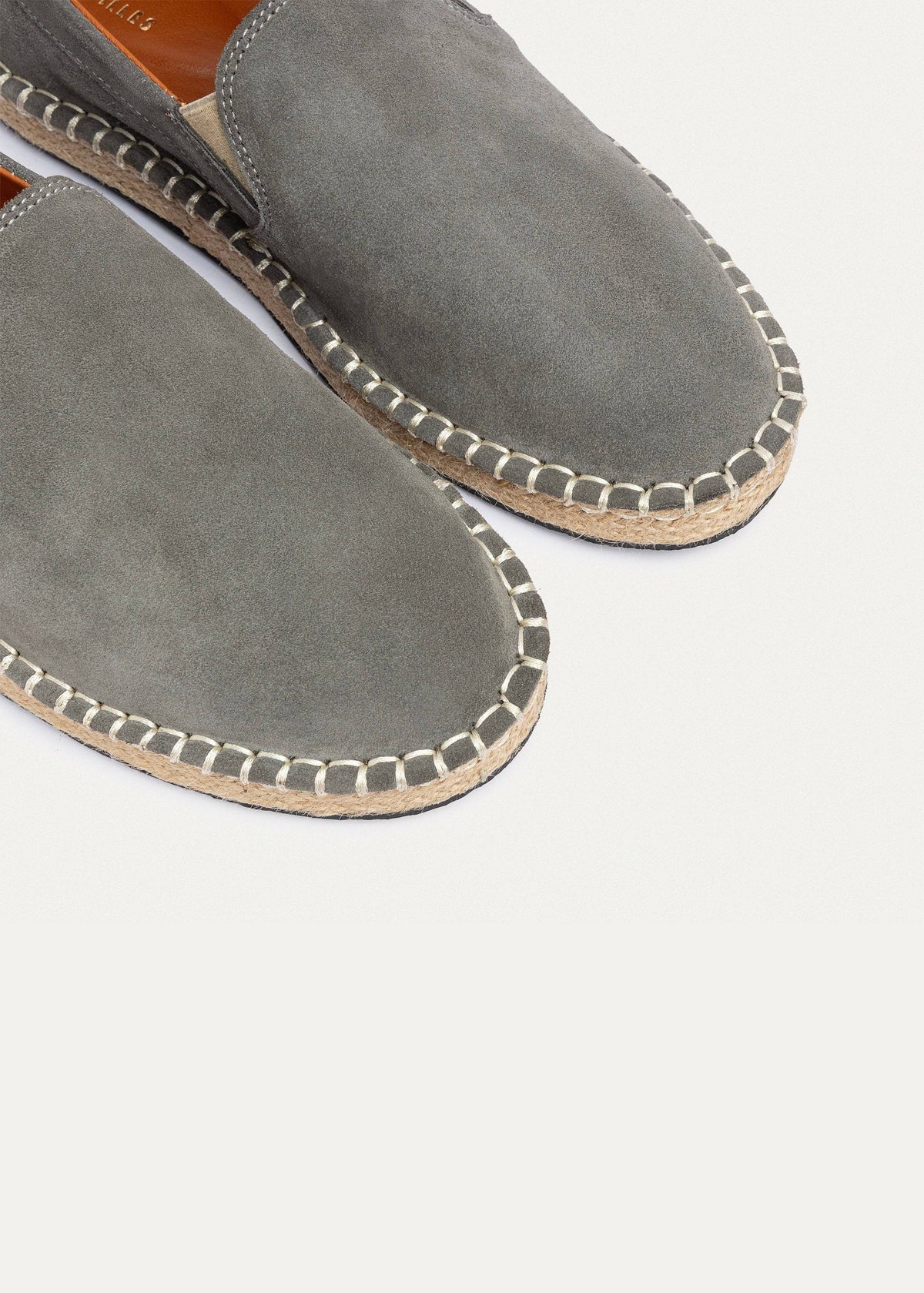 Suede Espadrille — Gray