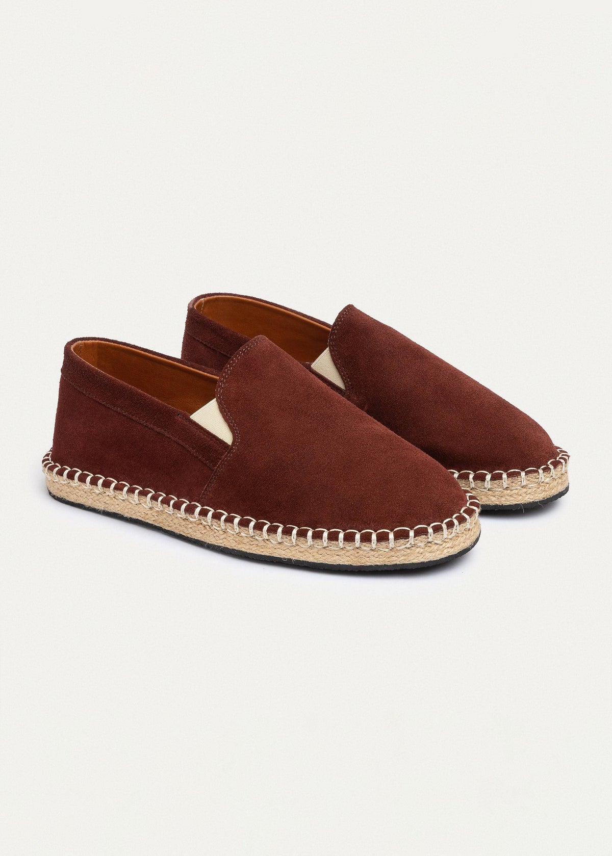 Suede Espadrille — Oxblood