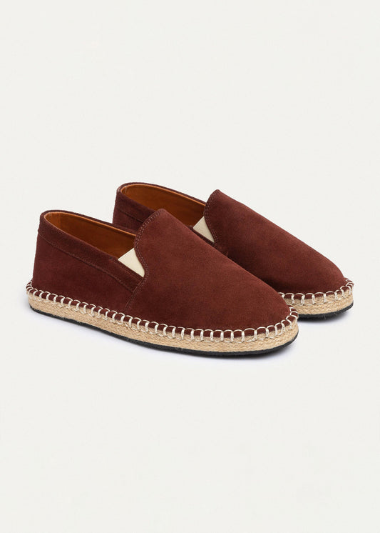 Suede Espadrille — Oxblood