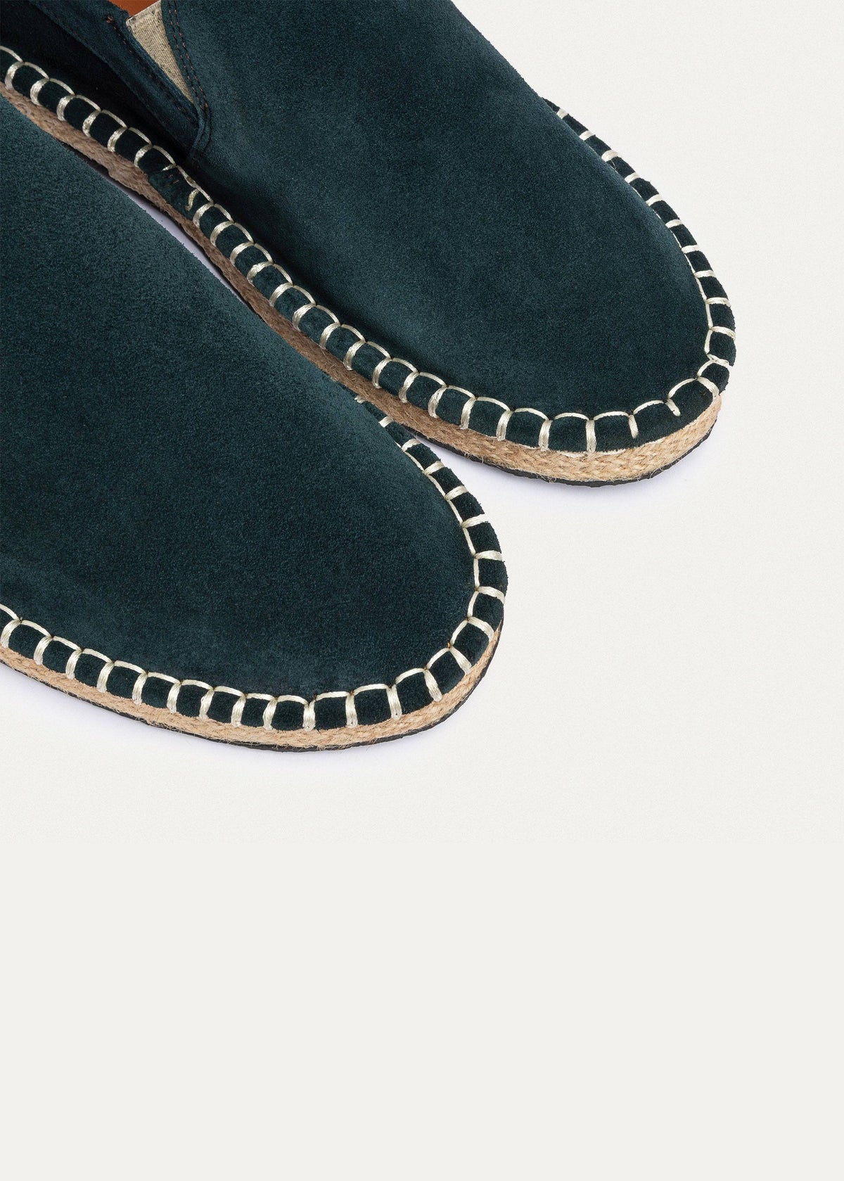 Suede Espadrille — Green