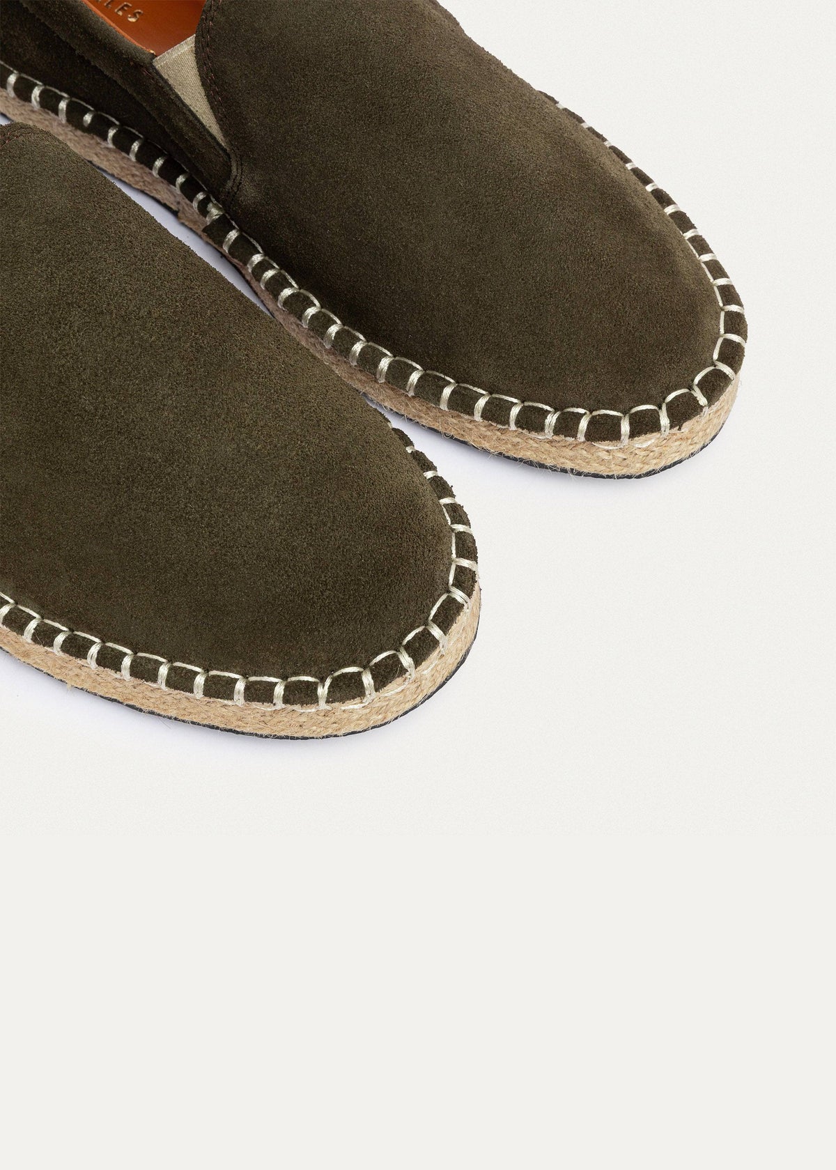 Suede Espadrille — Olive
