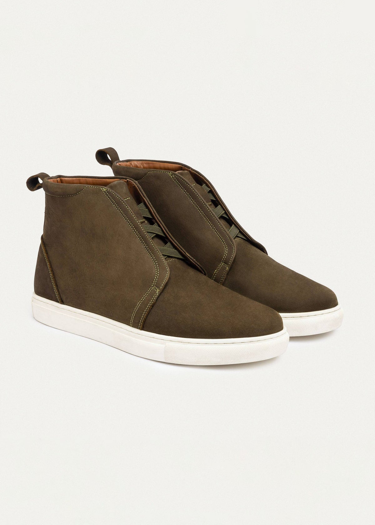 Urban Suede Sneaker Boot — Olive