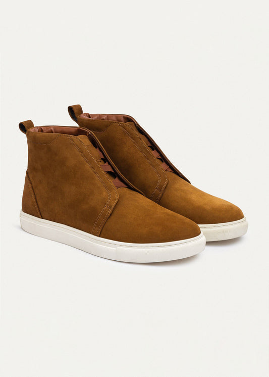 Urban Suede Sneaker Boot — Brown