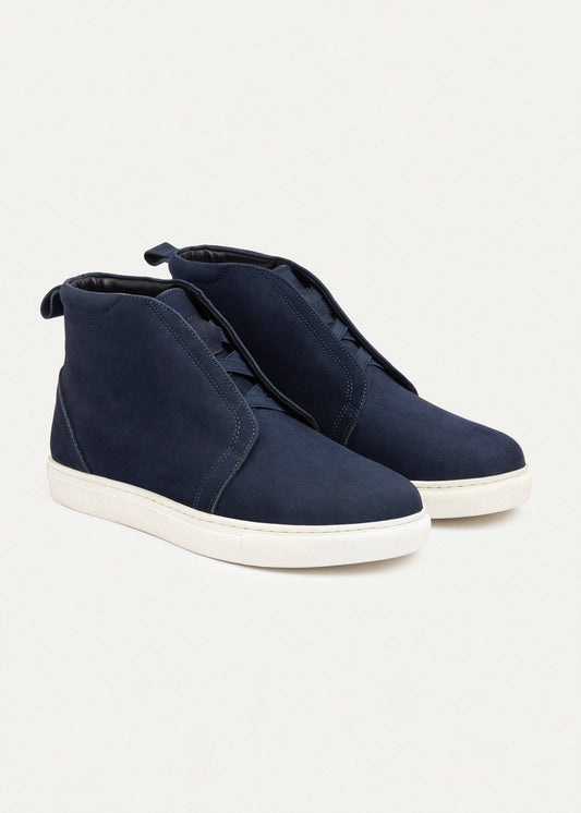 Urban Suede Sneaker Boot — Navy Blue