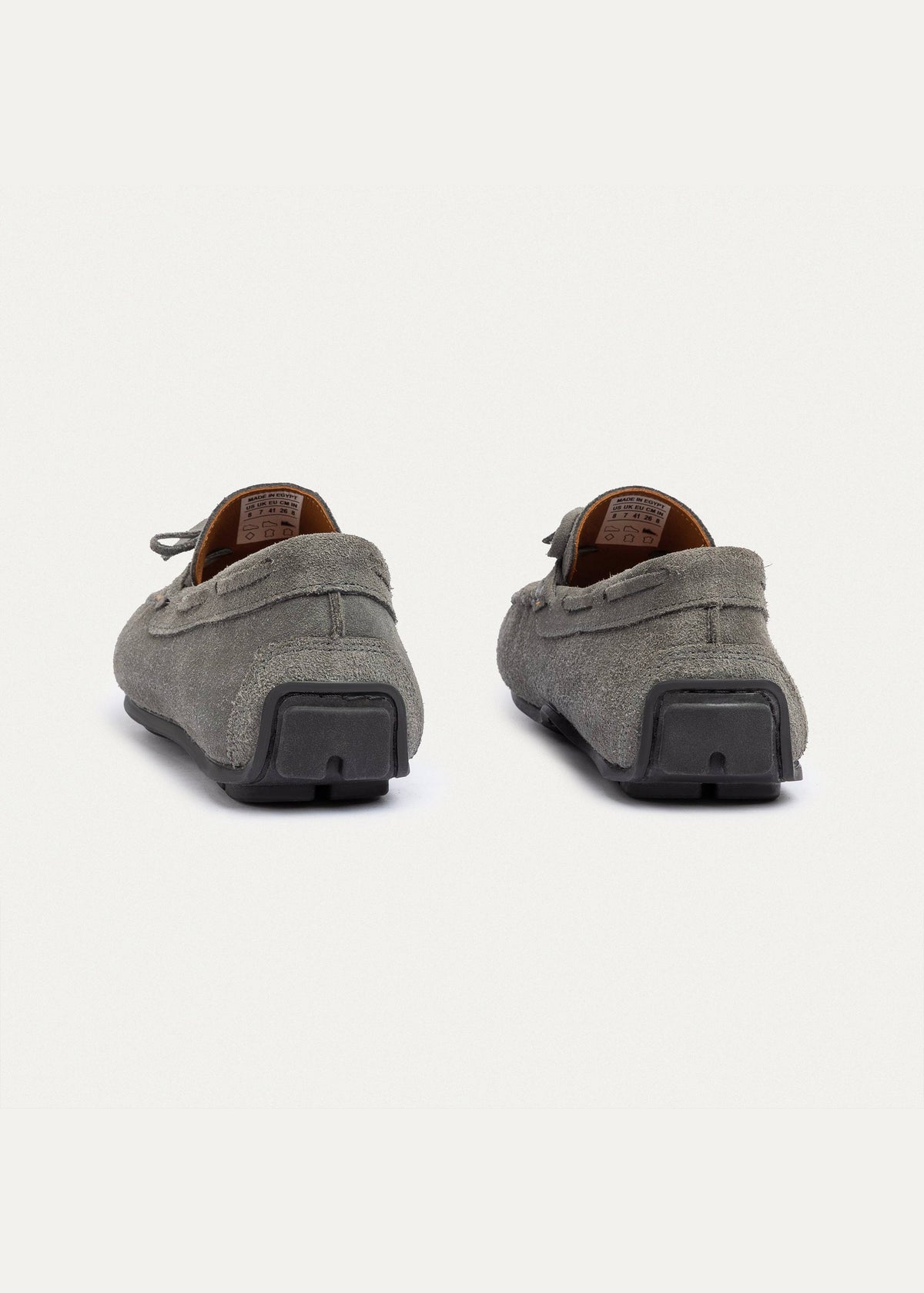 Leather Boat Shoe — Gray