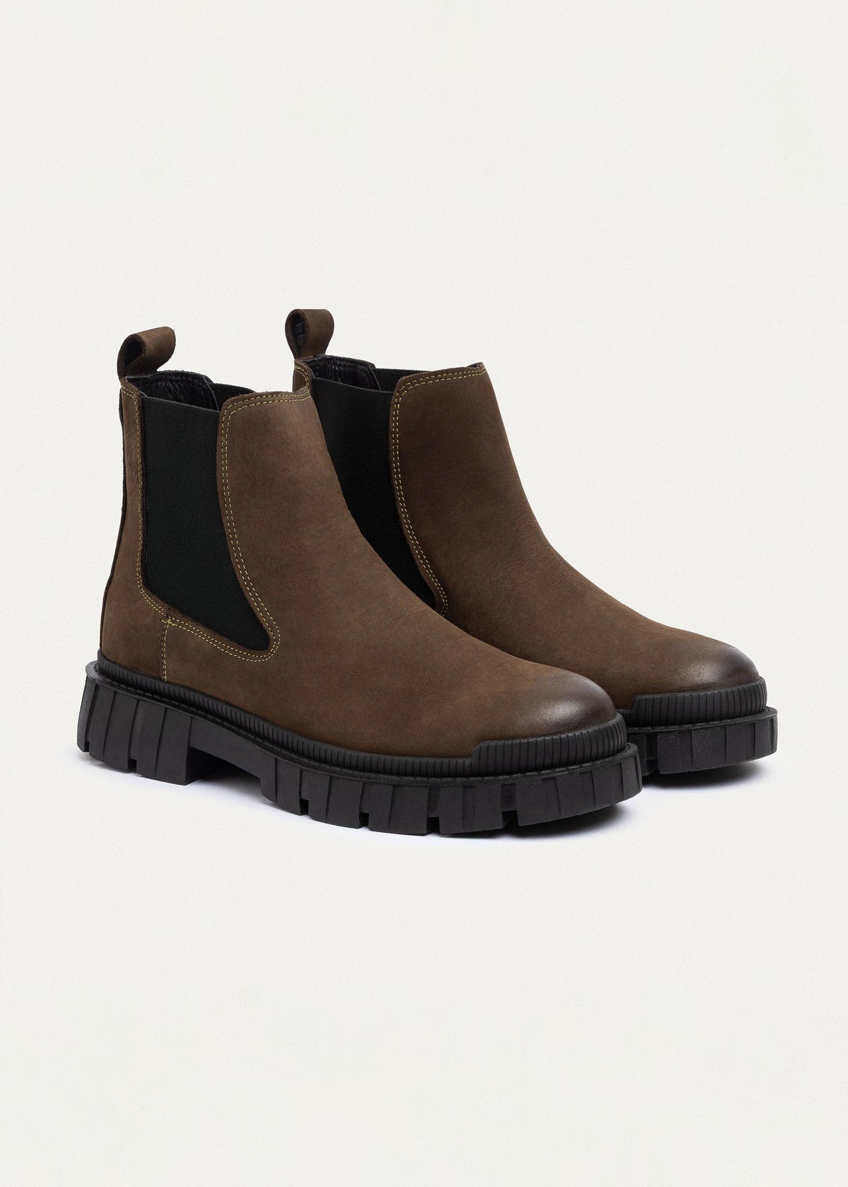 Leather Chelsea Boot — Olive