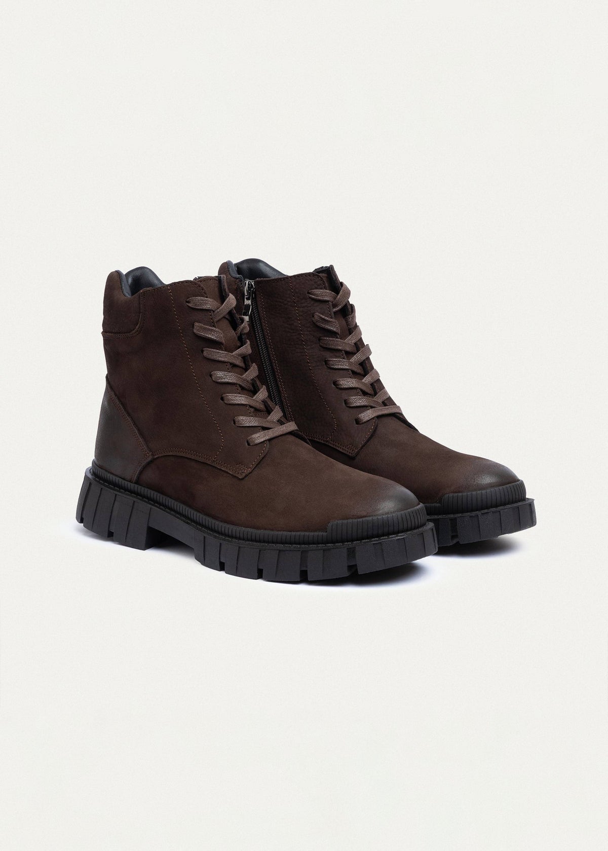 Leather Trail Boot — Brown