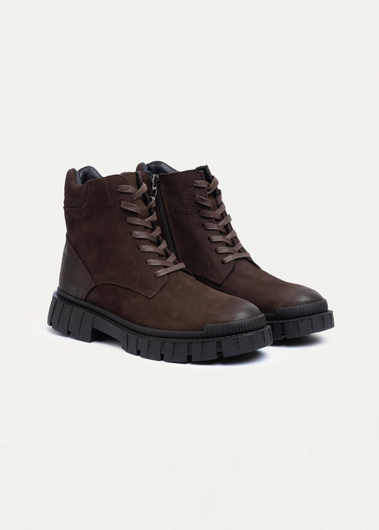 Leather Trail Boot — Brown