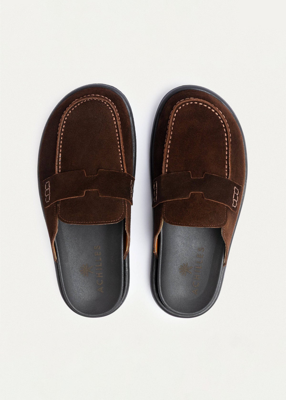 Mule Suede Loafer — Brown