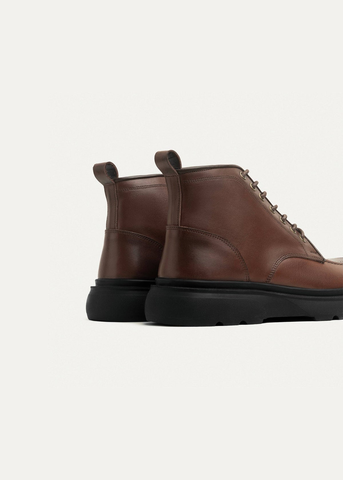 Leather Half Boot — Brown