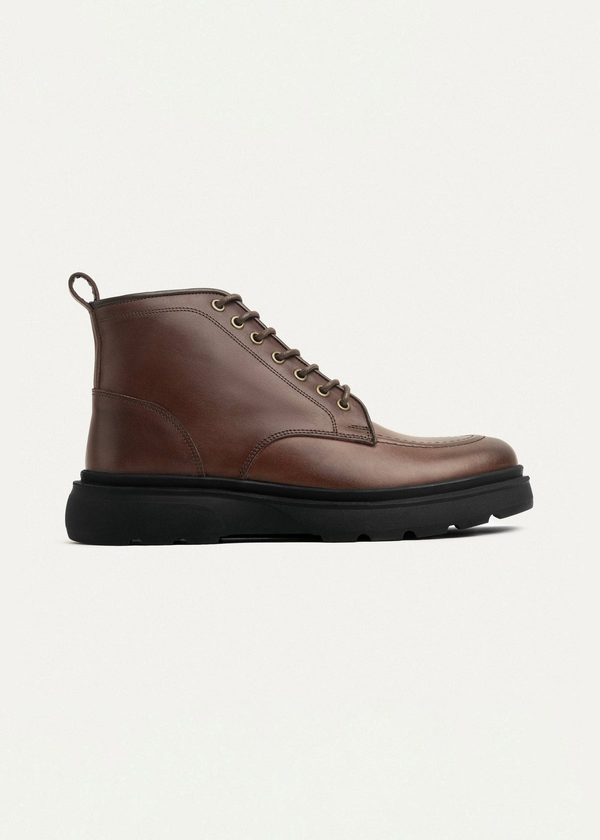 Leather Half Boot — Brown