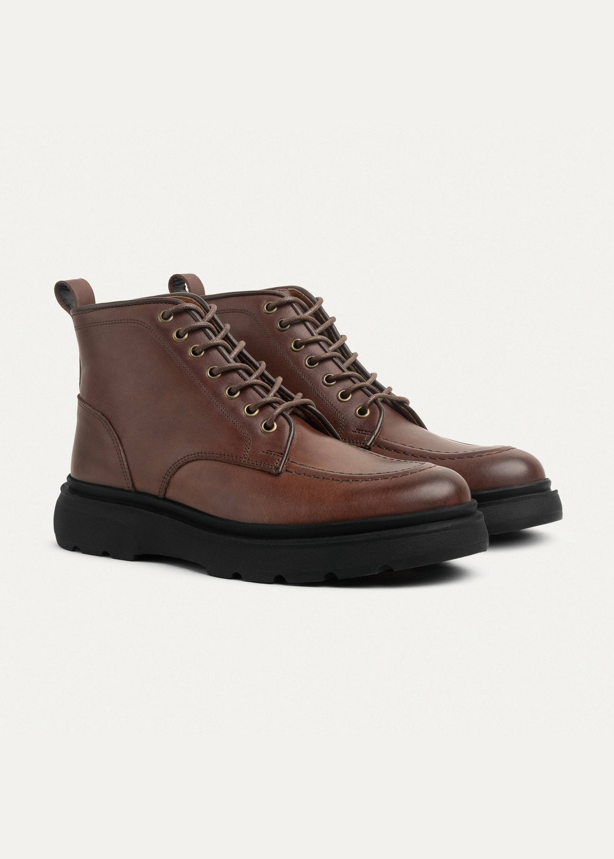 Leather Half Boot — Brown