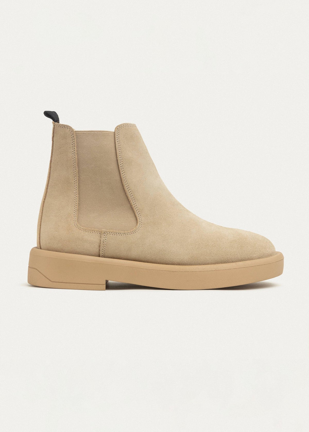 Luxe Leather Chelsea Boot — Beige