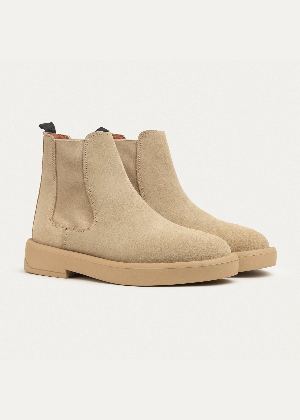 Luxe Leather Chelsea Boot — Beige