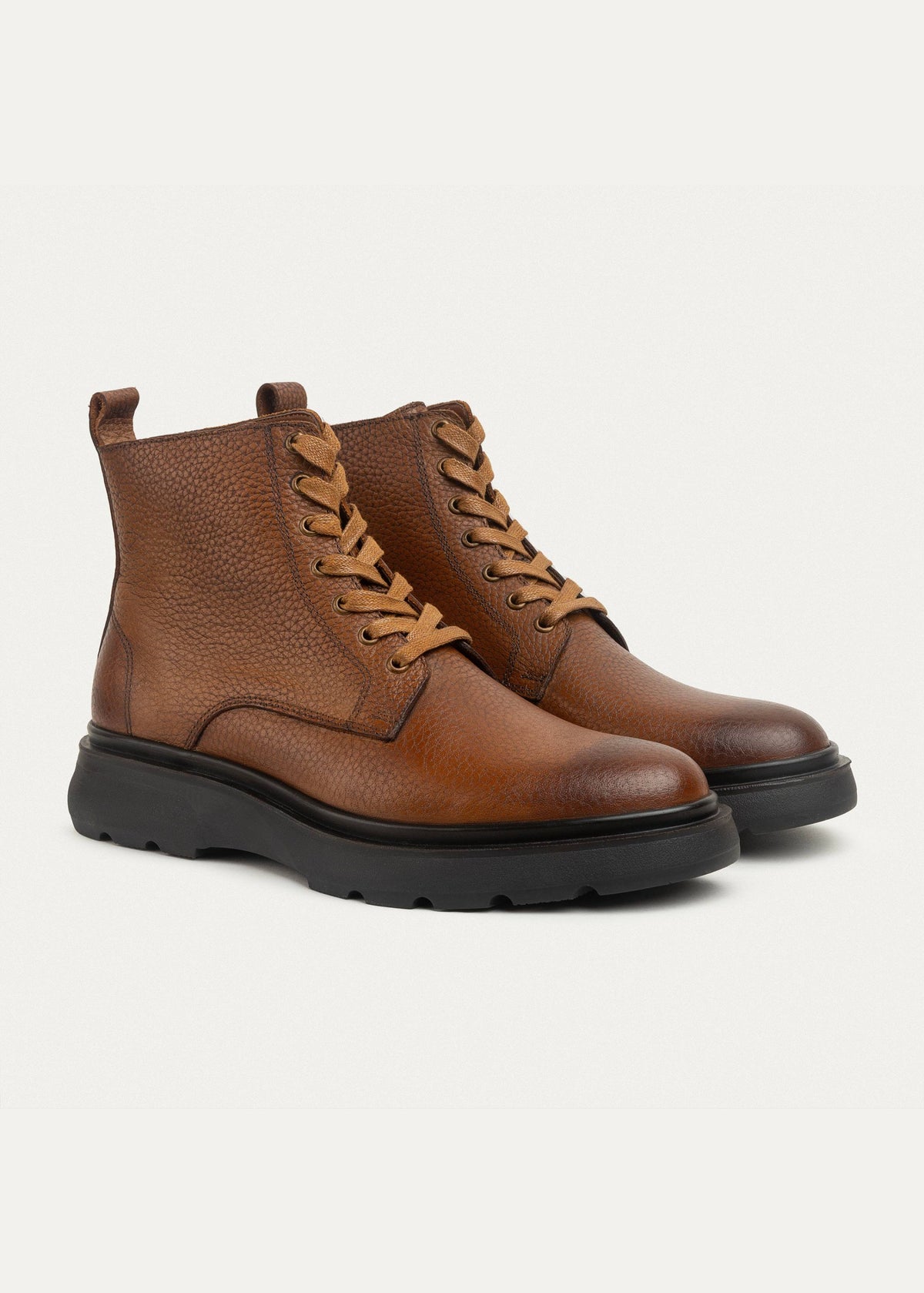 The Stompers Genuine Leather Half Boots — Textured Havan