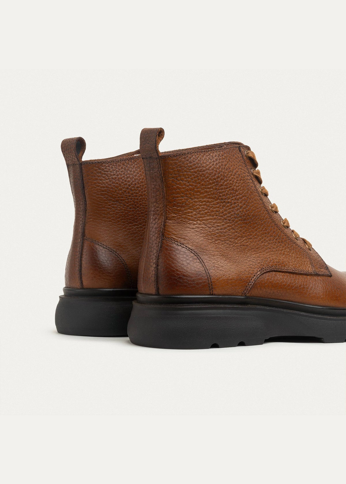 The Stompers Genuine Leather Half Boots — Textured Havan