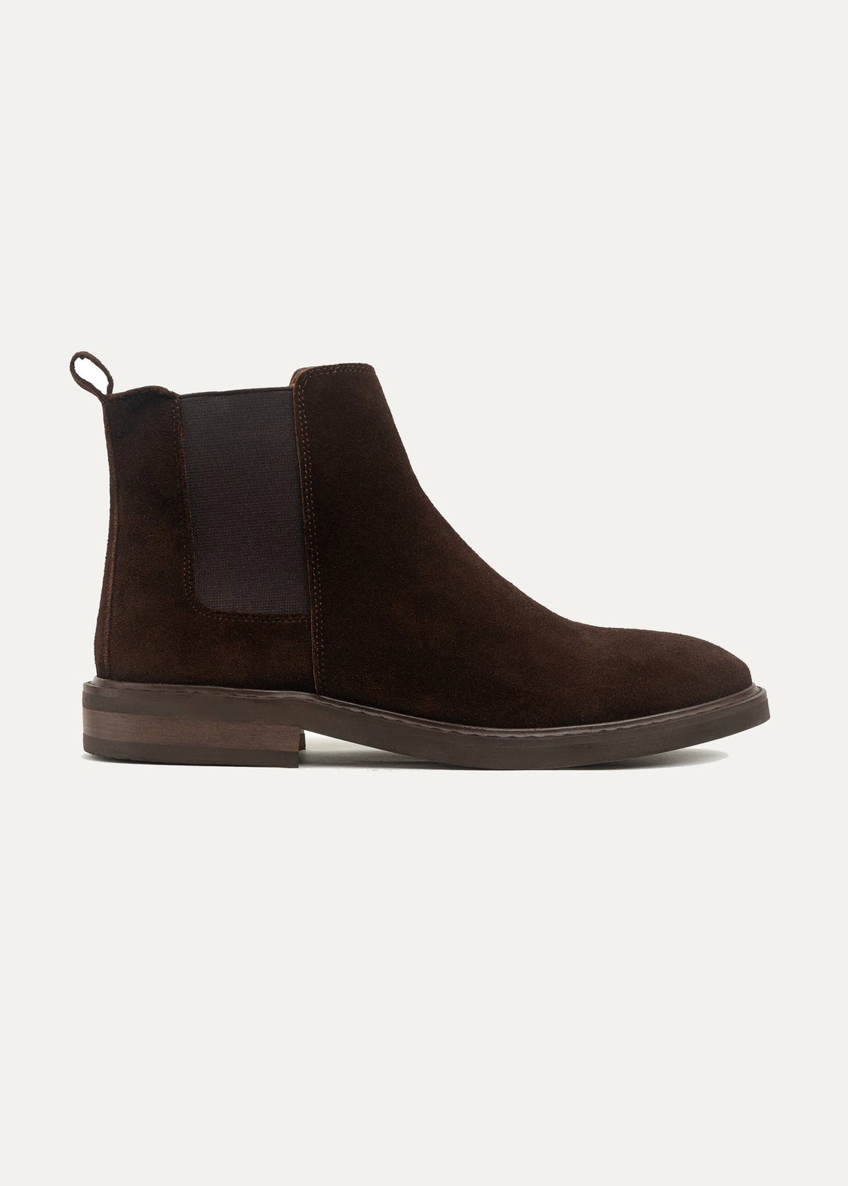 Premium Suede Chelsea Boot — Brown