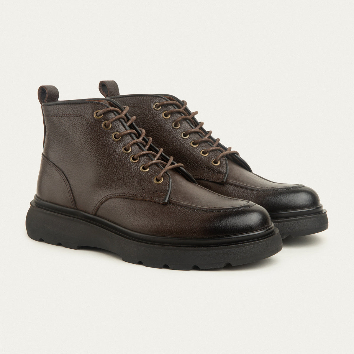 Leather Half Boot — Dark Brown
