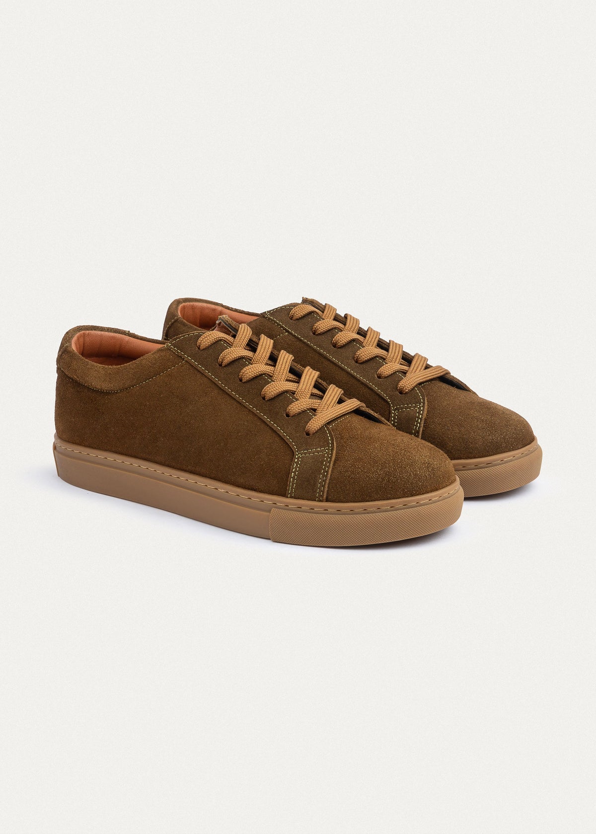 Leather Comfort Sneaker — Olive