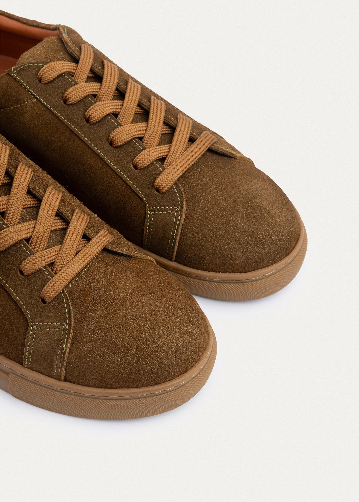 Leather Comfort Sneaker — Olive